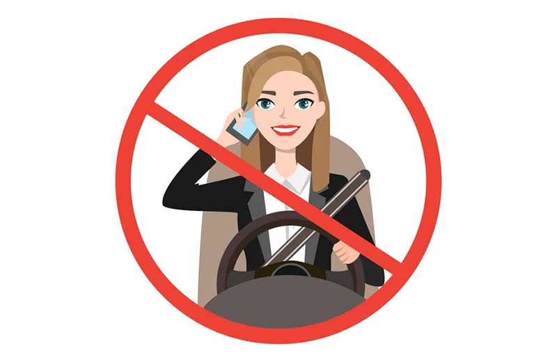 No cell phone use while driving